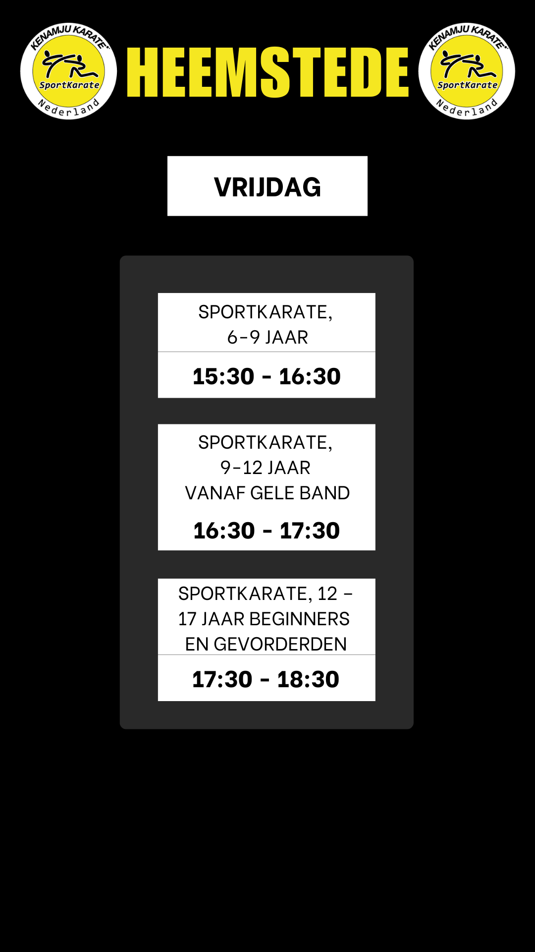Lesrooster locatie Heemstede
