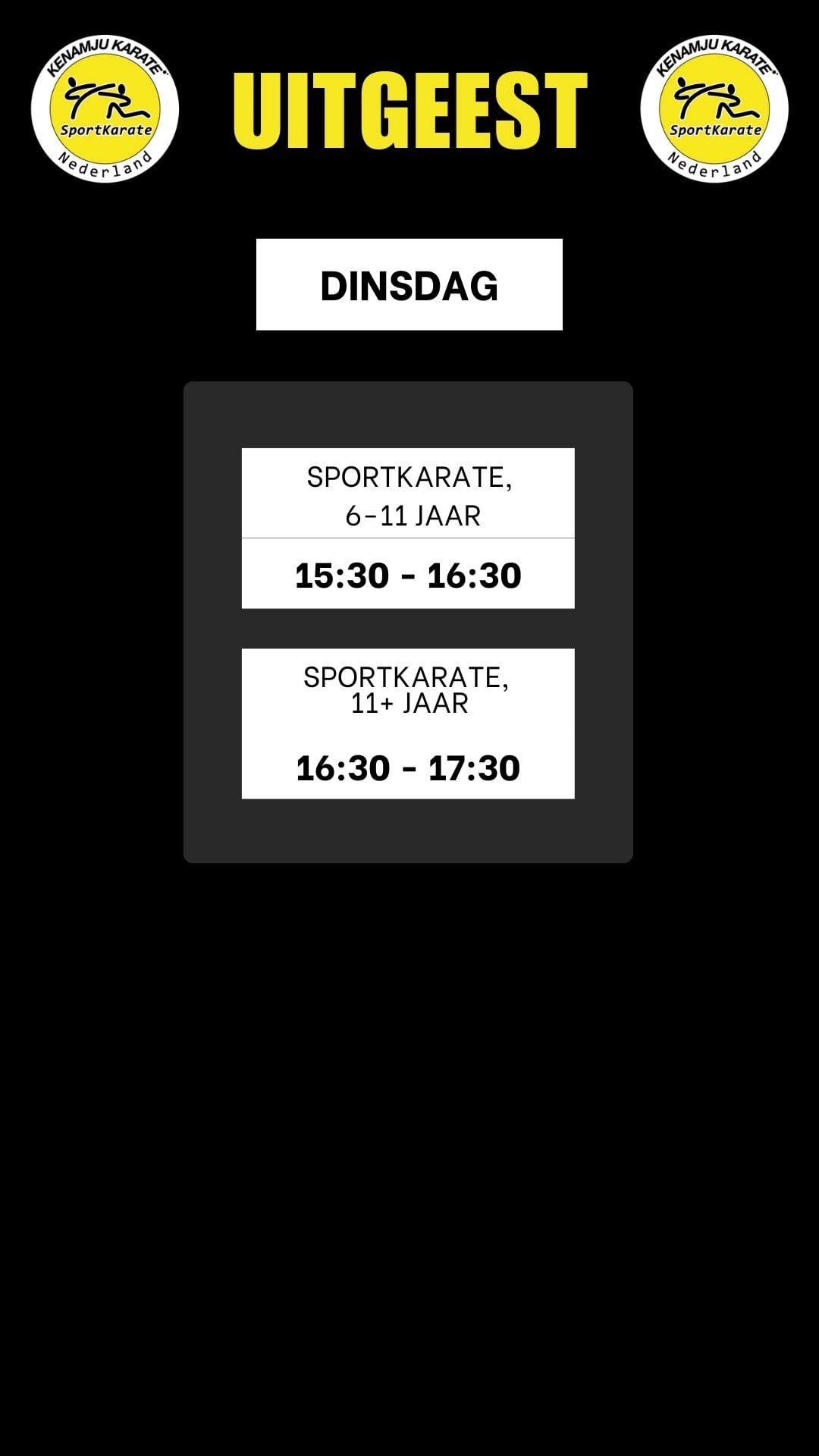 Lesrooster locatie Uitgeest